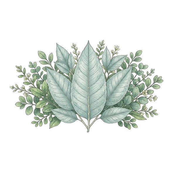 Warm Thank You DigiBouquet template greenery